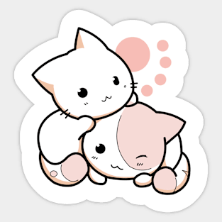 Couple Cats Cute Sticker